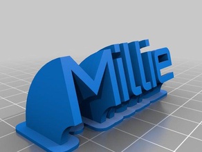 millie bureau de personnalisé 3d print model - Mito3D