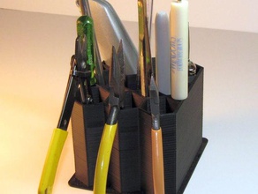 desktop tool holder holders boxes 3d print model - Mito3D