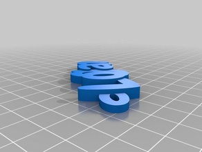 meu personalizados iamburnystext nome de chaveiro, pingente logan organização 3d print model - Mito3D