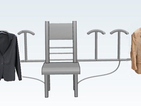 Stuhl Kleiderbügel Haushalt 3d print model - Mito3D