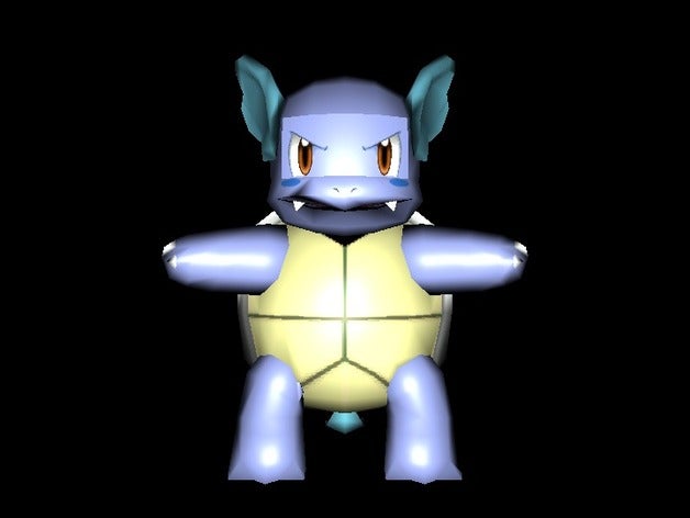 wartortle video oyunlar pokemon 3D print model - Mito3D