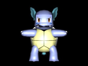 wartortle video giochi pokemon 3d print model - Mito3D