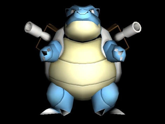 blastoise video oyunlar pokemon 3D print model - Mito3D