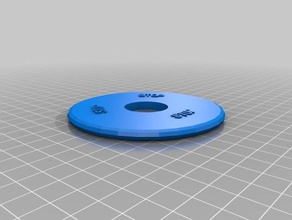 bouton d'arrêt de la base mince sport à l'extérieur personnalisé 3d print model - Mito3D