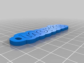 morris keychains customized 3d print model - Mito3D