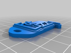 fat lizzy keychain keychains customized 3d print model - Mito3D