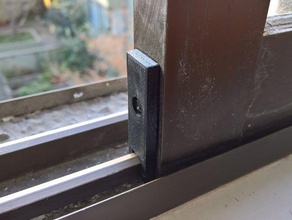 scorrevole della finestra di alluminio parti ferroviario blocco del coperchio sostituzione 3d print model - Mito3D