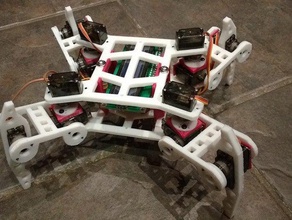 quadruped 3 dof robotics 3d print model - Mito3D