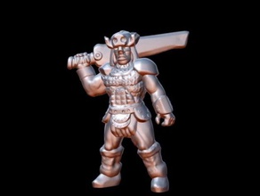 xaots chosen 15mm scale toys games 18mm 28mm barbarian boardgame boardgames dnd dungeons dragons fantasy fighter gaming miniature miniatures pathfinder roleplaying rpg tabletop wargame wargames wargaming warrior wayfarer tactics 3d print model - Mito3D