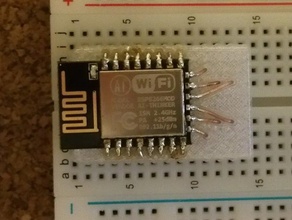 esp-12e breadboard-friendly do pin conversor eletrônica arduino esp8266 nodemcu 3d print model - Mito3D