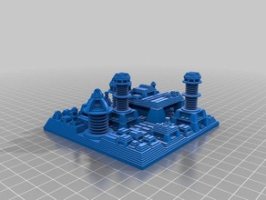 dawah city art customized 3d print model - Mito3D