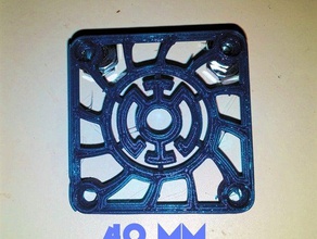 blue lantern fan guard 40mm 3d printer accessories 40x40mm shroud 3d print model - Mito3D