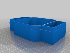 inductrix Lager-box-Zimmer-usb-Ladegerät-Akkus 3d drucken 3d print model - Mito3D