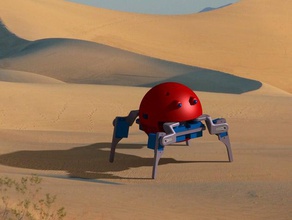 quadrúpede robô aranha robótica 3d print model - Mito3D
