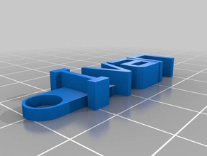 minha mensagem personalizada chaveiro ivan organização 3d print model - Mito3D