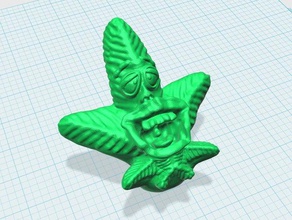 maconha cara esculturas 3d print model - Mito3D