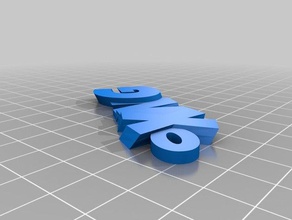 xing 6 keychains customized 3d print model - Mito3D