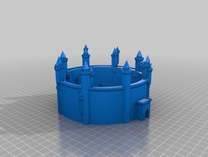 medieval fortress buildings structures customized 3d print model - Mito3D