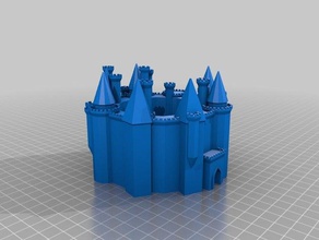 pumas Burg Gebäude Strukturen angepasst 3d print model - Mito3D