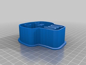mon personnalisée à l'emporte-pièce customizer cuisine manger 3d print model - Mito3D