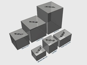 max volume di costruzione cubi 3d la stampa test 3d print model - Mito3D