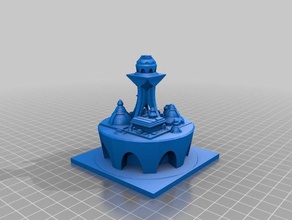 il mio personalizzato sci-fi city builder arte 3d print model - Mito3D