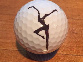 golf ball marker Feuer Tänzerin sport im freien die dave matthews band dmb firedancer 3d print model - Mito3D