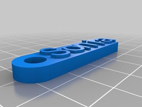 mi mensaje personalizado llavero organización 3d print model - Mito3D