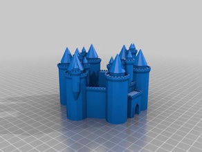 magnifique château chose des bâtiments les structures personnalisé 3d print model - Mito3D