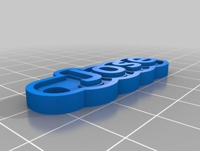 jose customized keychain keychains keyring tag 3d print model - Mito3D