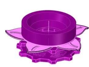 dental plaster silo closure door iris machine tools 3d print model - Mito3D