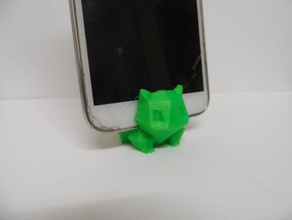 pokemon bulbasaur- low poly keyringphone stand mobile keychain go smartphone 3d print model - Mito3D