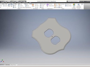 cop emblema tampa da tomada substituição partes 3d print model - Mito3D