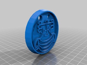 Amulett agares Schmuck 3d print model - Mito3D