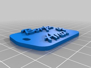 borja ana keychains customized 3d print model - Mito3D
