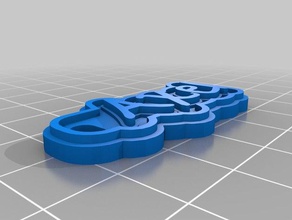 axel Anahtarlık özelleştirilmiş 3d print model - Mito3D