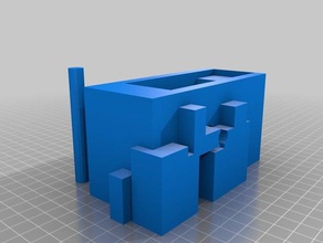 my customized tape dispenser office 3d print model - Mito3D