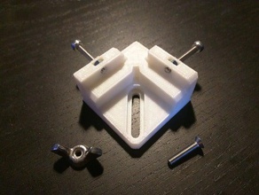 adjustable glass bed corner bracket 3d printer accessories 3d print model - Mito3D