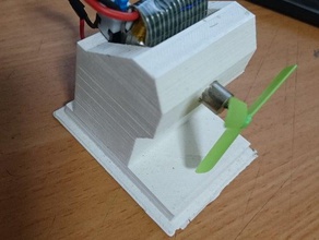 standalone fan holder electronics 3d print model - Mito3D