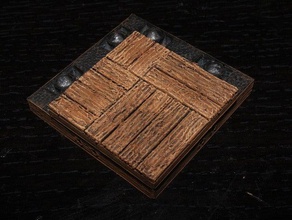 openforge 20 corner construction kit wooden floors toy game accessories dnd tiles dungeon flooring miniatures openforge2 openforgeckit pathfinder rpg tabletop terrain 3d print model - Mito3D