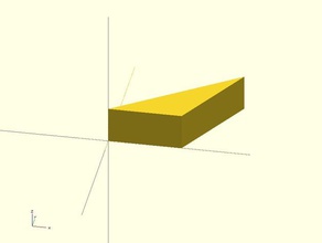 openscad cuneo triangolo altri biblioteca modulo 3d print model - Mito3D
