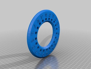 enochian alphabet wheel pendant jewelry 3d print model - Mito3D