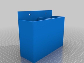 2-bin 10cm tool holders boxes customized 3d print model - Mito3D