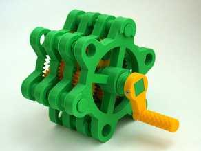 empilable planétaire mécanisme d'engrenage réducteur mécanique jouets 3d print model - Mito3D