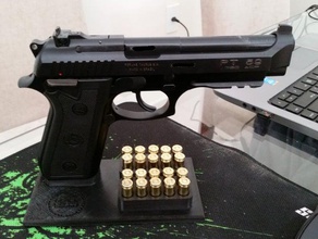 Pistole stand taurus pt59-t 3d drucken 380 beretta Waffen 3d print model - Mito3D
