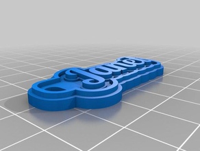 janet keychain keychains customized 3d print model - Mito3D
