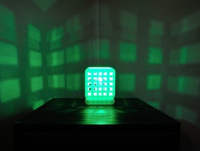 cube desk lamp office light 3d print model - Mito3D