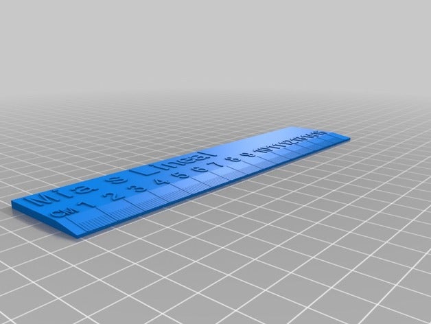 mia&acutes lineal de la oficina personalizado 3D print model - Mito3D