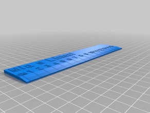 mia&acutes lineal de la oficina personalizado 3d print model - Mito3D