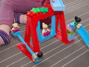 duplo playground balanço slide gangorra brinquedo jogo acessórios 3d print model - Mito3D